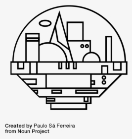 Futuristic City Icon - Alcohol Drawing Easy, HD Png Download, Transparent PNG