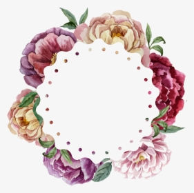 Watercolor Painting Flower Wreath Wedding - Ring Flowers Png, Transparent Png, Transparent PNG