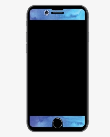 Selfie Sight Watercolor Blue Wave - Smartphone, HD Png Download, Transparent PNG