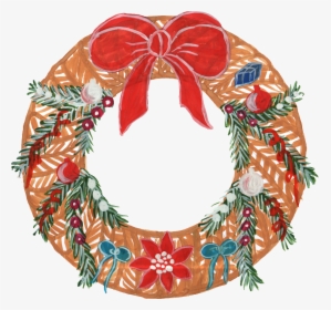 Free Download - Wreath - Christmas Corner Wreath Transparent, HD Png Download, Transparent PNG