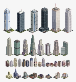 Isometric City Buildings Pixel Art, HD Png Download, Transparent PNG