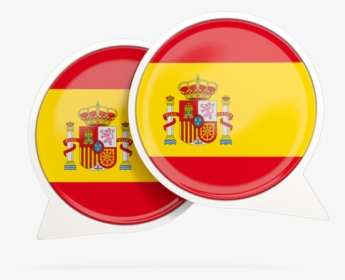 Round Chat Icon - Spain Flag, HD Png Download, Transparent PNG