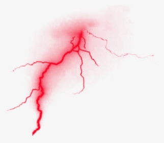 Red Lightning Png - Red Lightning Transparent Background, Png Download, Transparent PNG