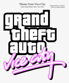 Theme From Vice City Sheet Music Composed By Composed - Gta Vice City, HD Png Download, Transparent PNG