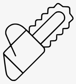 Chainsaw - Line Art, HD Png Download, Transparent PNG