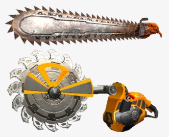 Chain Saw Blade Png - Serious Sam 2 Chainsaw, Transparent Png, Transparent PNG