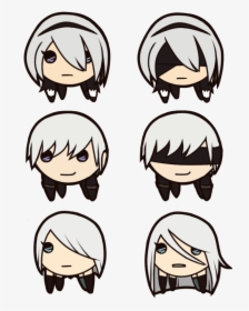 Eye Face Facial Expression Nose Smile Head Fashion - Nier Automata Icon Png, Transparent Png, Transparent PNG