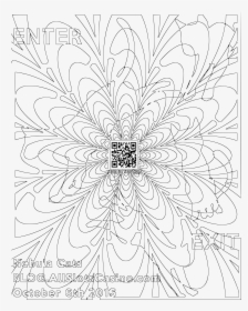 Space Nebula Cat Maze Coloring For Adults Clip Arts - Space Nebula Coloring Pages, HD Png Download, Transparent PNG