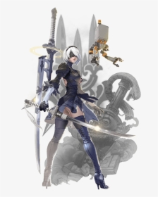 Nier Automata Revealing Outfit, HD Png Download, Transparent PNG
