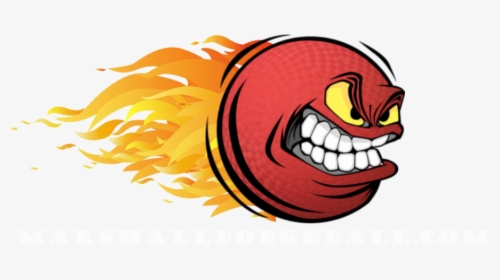 Flaming Dodgeba With - Kickball Clipart, HD Png Download, Transparent PNG