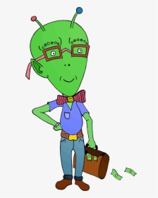 This Free Icons Png Design Of Hipster Alien - Clipart Martian, Transparent Png, Transparent PNG