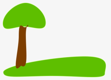 Tree On Grass Clipart, HD Png Download, Transparent PNG