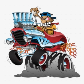 Hot Rod Car Png - Cartoon Hot Rod Cars, Transparent Png, Transparent PNG