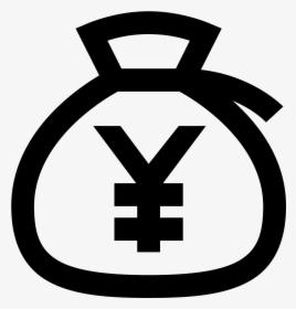 Transparent Dollar Sign Clipart Black And White - Money Yen Icon, HD Png Download, Transparent PNG