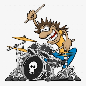 Heavy Metal Drummer Cartoon, HD Png Download, Transparent PNG
