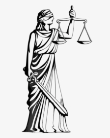 No Fairness Through Unawareness - Drawing Lady Justice, HD Png Download, Transparent PNG