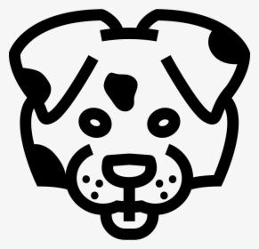 Dog Face Outline Front - Dog Face Outline, HD Png Download, Transparent PNG