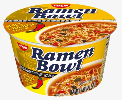 Nissin Ramen Bowl Spicy Chicken Flavor - Convenience Food, HD Png Download, Transparent PNG