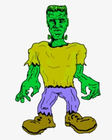 Cute Frankenstein Is Kid Hd Image Clipart - Public Domain Clip Art Halloween, HD Png Download, Transparent PNG