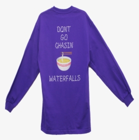Ramen Waterfalls Purple Just Bring Out The 🍜 - Long-sleeved T-shirt, HD Png Download, Transparent PNG