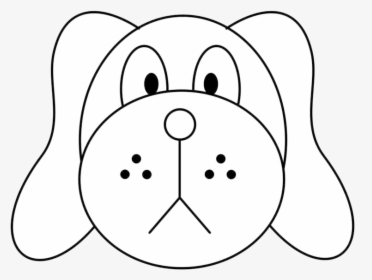 Easy To Draw Dog How Face Clipart Best Transparent - Draw Simple Puppy Face, HD Png Download, Transparent PNG