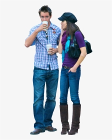 Transparent People Standing Png - People Drinking Coffee Png, Png Download, Transparent PNG