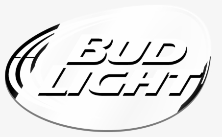 Bud Light Logo Black And White - Bud Light, HD Png Download, Transparent PNG