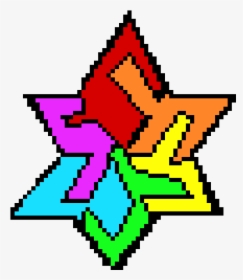 Rainbow Star Pixel Art, HD Png Download, Transparent PNG