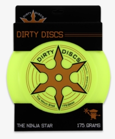 Dirty Disc Ninja Star Frisbee - Label, HD Png Download, Transparent PNG