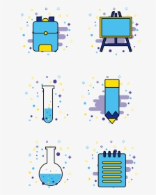Mbe Style Student School Supplies Commercial Icon Elements, HD Png Download, Transparent PNG