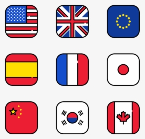 Essential Set - Square Flags With Rounded Corners, HD Png Download, Transparent PNG