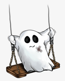 Cartoon Swing Ghost, HD Png Download, Transparent PNG