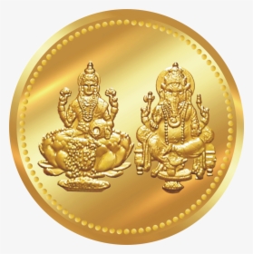 Lakshmi Gold Coin Png Transparent Image - Laxmi Gold Coin Png, Png Download, Transparent PNG