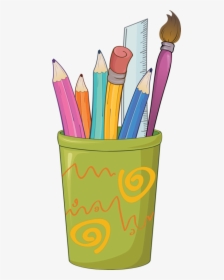 Crayon Clipart Stationary - Pencils And Crayons Clipart, HD Png Download, Transparent PNG