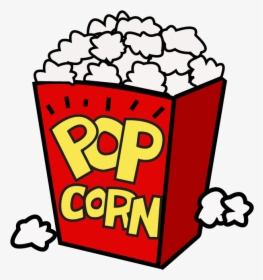 Movie Clipart - Popcorn Movie Night Clipart, HD Png Download, Transparent PNG
