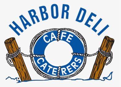 Harbor Deli Logo With An Illustration Of A Life Raft, HD Png Download, Transparent PNG