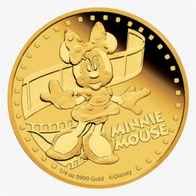 2014 1/4 Oz Gold Coin - Minnie Mouse Coin Png, Transparent Png, Transparent PNG
