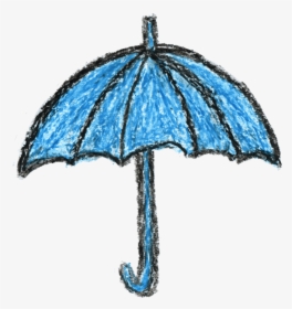 Crayon Umbrella Drawing - Crayon Drawing Transparent, HD Png Download, Transparent PNG