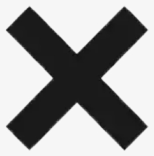 #x #tumblr #aesthetic #black #png #sticker - Clip Art Cross Mark, Transparent Png, Transparent PNG