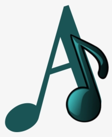 Abecedario Verde Con Notas De Música - Abecedario Con Notas Musicales, HD Png Download, Transparent PNG