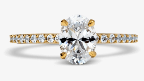 Paloma Diamond Yellow Gold Engagement Ring - Engagement Ring, HD Png Download, Transparent PNG