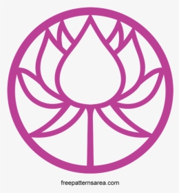 Lotus Flower Circle Design, HD Png Download, Transparent PNG