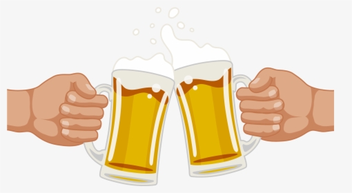 Transparent Beer Mug Clip Art Png - Beer Cheers Transparent Background, Png Download, Transparent PNG