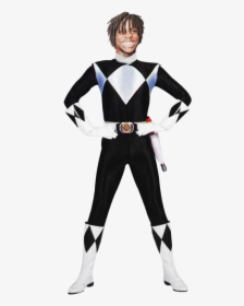 Power Rangers Gucci Mane Chief Keef Gbe Sosa Black - Black Mighty Morphin Ranger, HD Png Download, Transparent PNG