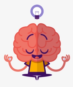 You Ll Be Happier & More Productive - Brain Cartoon Transparent Background, HD Png Download, Transparent PNG