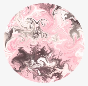 Transparent Watercolor Circle Png - Pink And Black Marble, Png Download, Transparent PNG