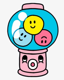 #bubblegum #gum #candy #mochi #kawaii #cute #softbot - Cute Kawaii Bubble Gum, HD Png Download, Transparent PNG