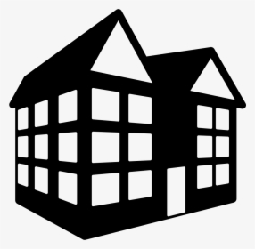 Sloping Roof Buildings - Transparent Office Building Icon, HD Png Download, Transparent PNG