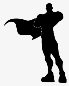 Transparent Superhero Silhouette Png - Superhero Silhouette, Png Download, Transparent PNG