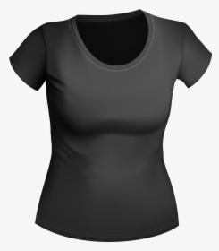 Female Black Shirt Png Clipart - Female Black Shirt Png, Transparent Png, Transparent PNG